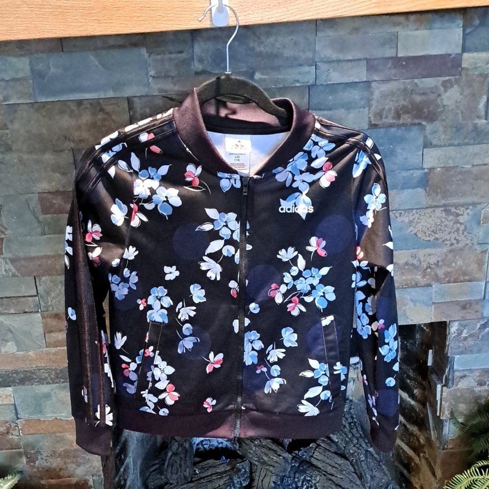 Adidas Floral Girl's Jacket